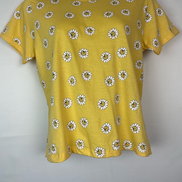 Yellow Daisy Print Women's Top XS - Picture 3 of 8